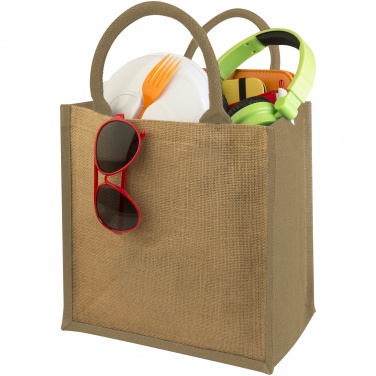 Logo trade corporate gifts image of: Chennai jute gift tote, beige
