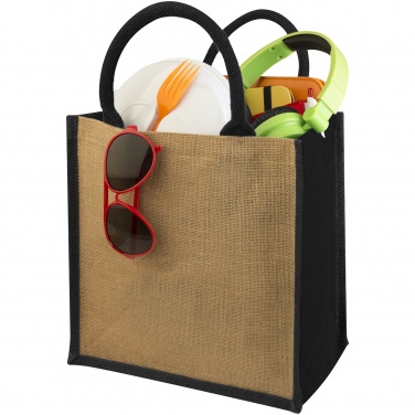 Logo trade promotional gifts picture of: Chennai jute gift tote, black