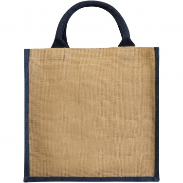 Logotrade promotional product picture of: Chennai jute gift tote, dark blue