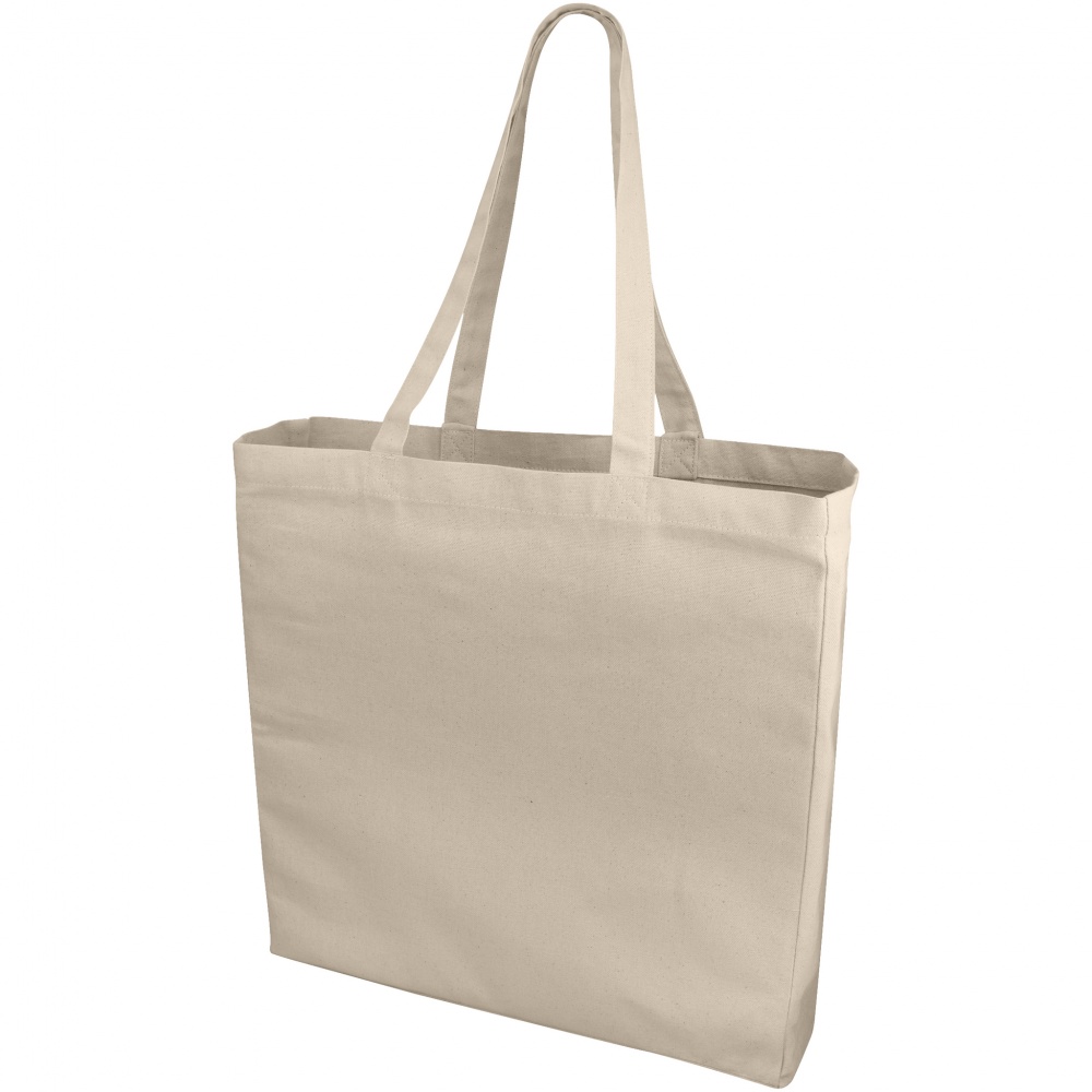 Logo trade promotional giveaways image of: Odessa cotton tote, natural