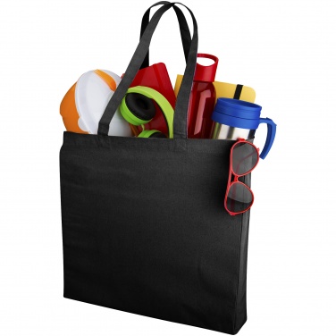 Logo trade promotional items image of: Odessa cotton tote, black