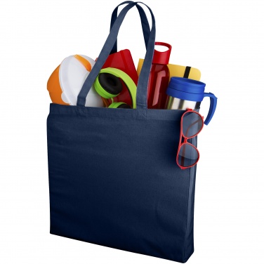 Logo trade corporate gifts image of: Odessa cotton tote, navy