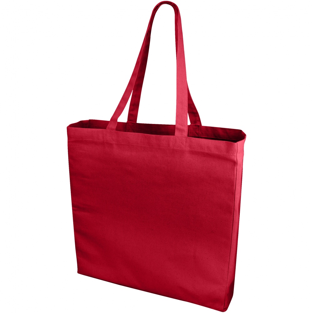 Logo trade promotional giveaways picture of: Odessa cotton tote, red