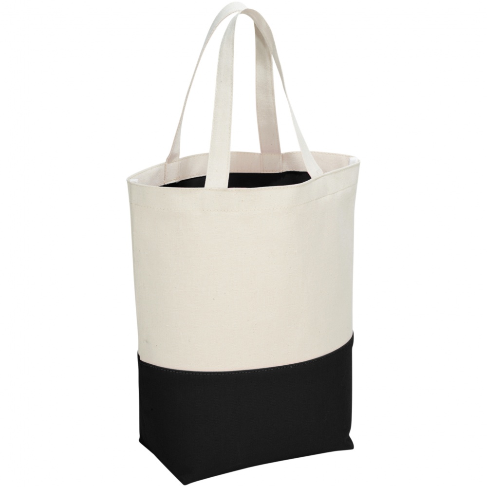 Logotrade promotional giveaways photo of: Colour-pop cotton tote bag, black