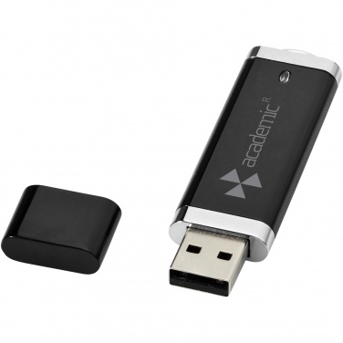 Logo trade business gifts image of: Flat USB 2GB
