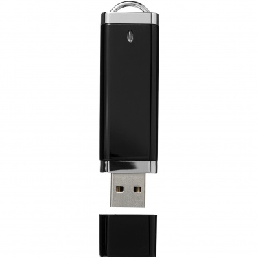Logo trade advertising products picture of: Flat USB, 4GB, black