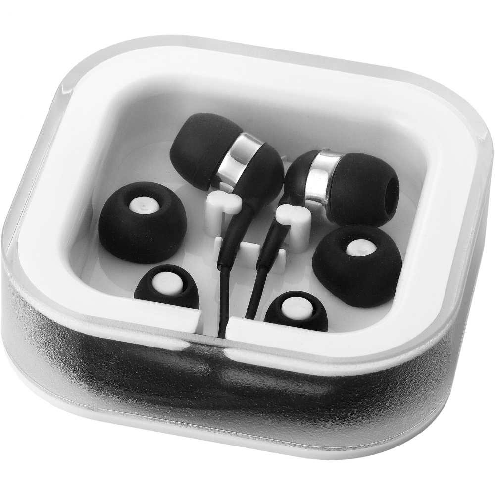 Logo trade promotional gift photo of: Sargas earbuds with microphone