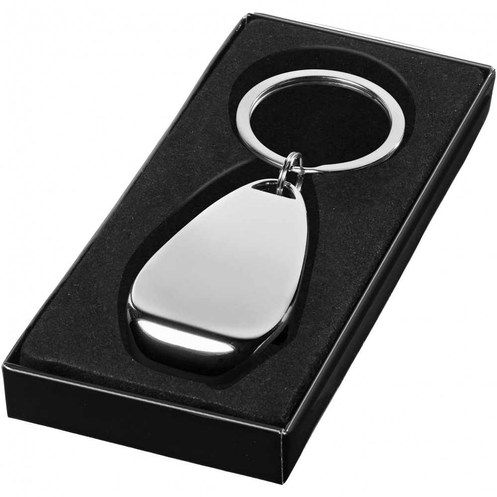 Logotrade corporate gifts photo of: Bottle opener key chain, silver