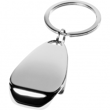 Logotrade advertising product image of: Bottle opener key chain, silver