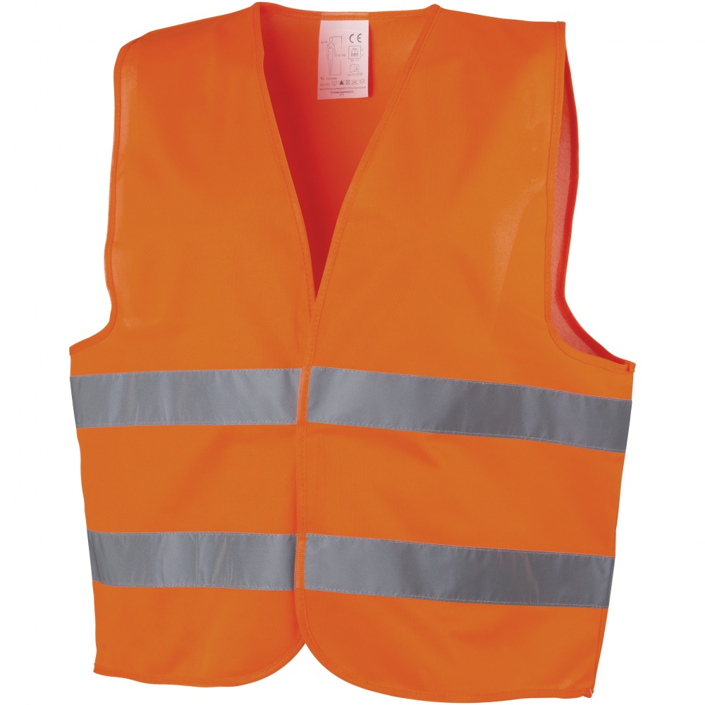 Logo trade promotional merchandise photo of: Professional safety vest, orange