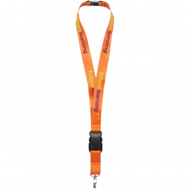 Logotrade promotional item image of: Yogi lanyard with detachable buckle, orange