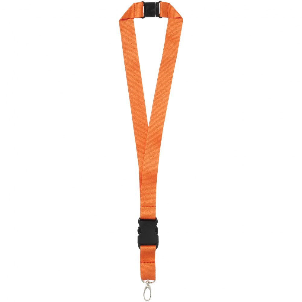 Logotrade advertising product picture of: Yogi lanyard with detachable buckle, orange