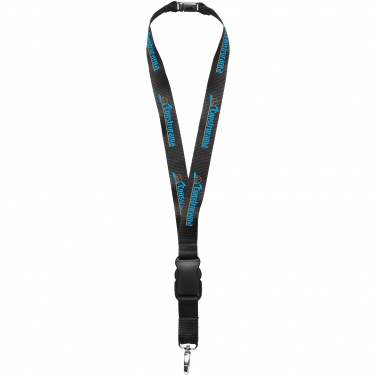 Logotrade promotional gift image of: Yogi lanyard with detachable buckle, black