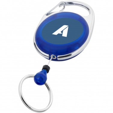 Logo trade promotional products image of: Gerlos roller clip key chain, blue