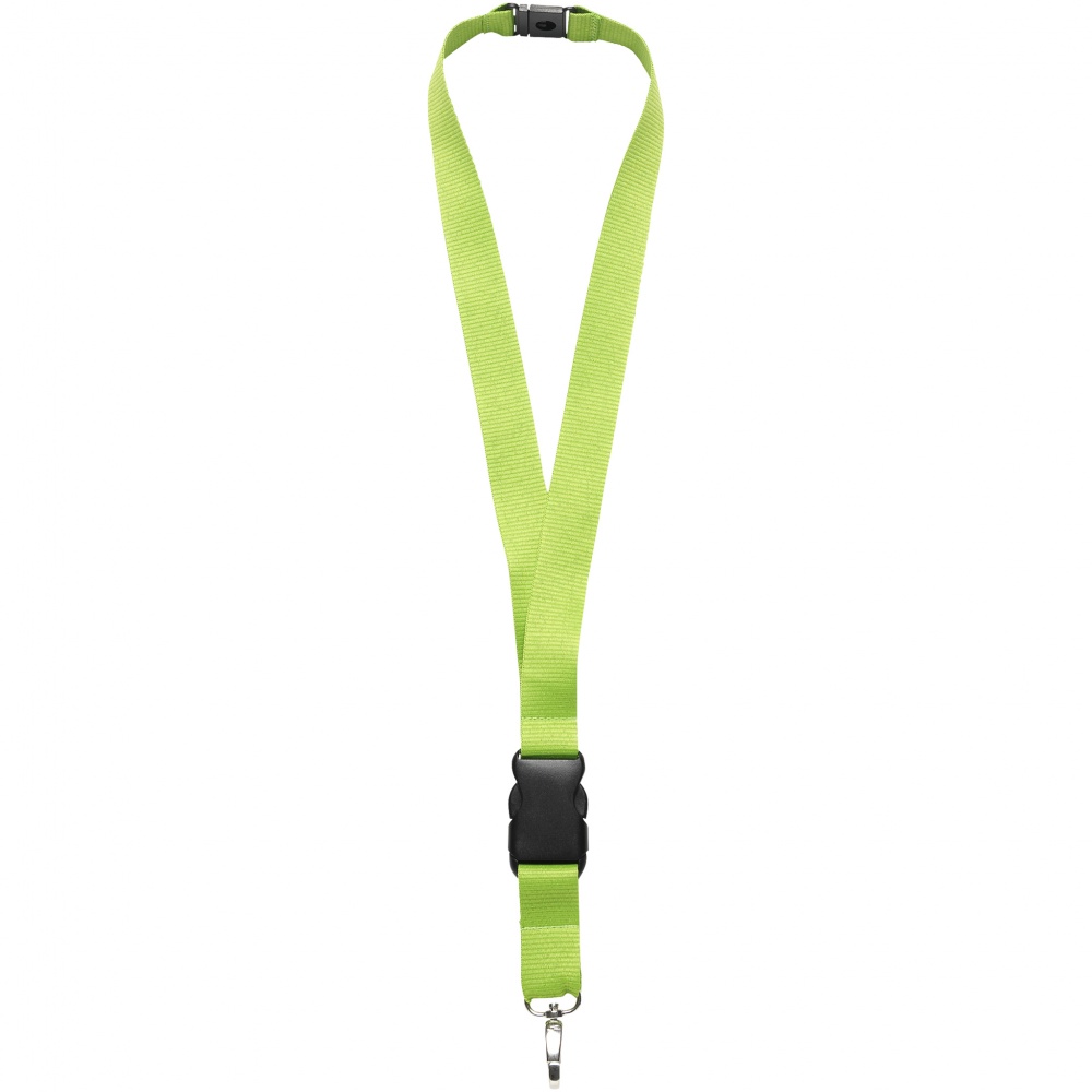 Logo trade promotional products picture of: Yogi lanyard with detachable buckle, apple green