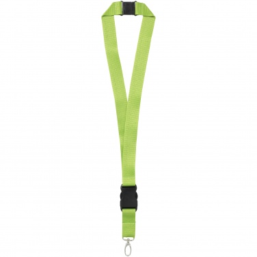 Logotrade promotional merchandise image of: Yogi lanyard with detachable buckle, apple green