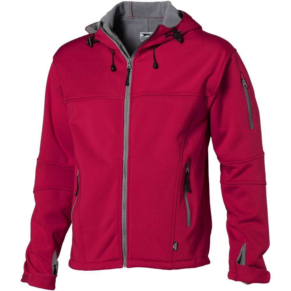 Logo trade promotional gifts image of: Match softshell jacket, red