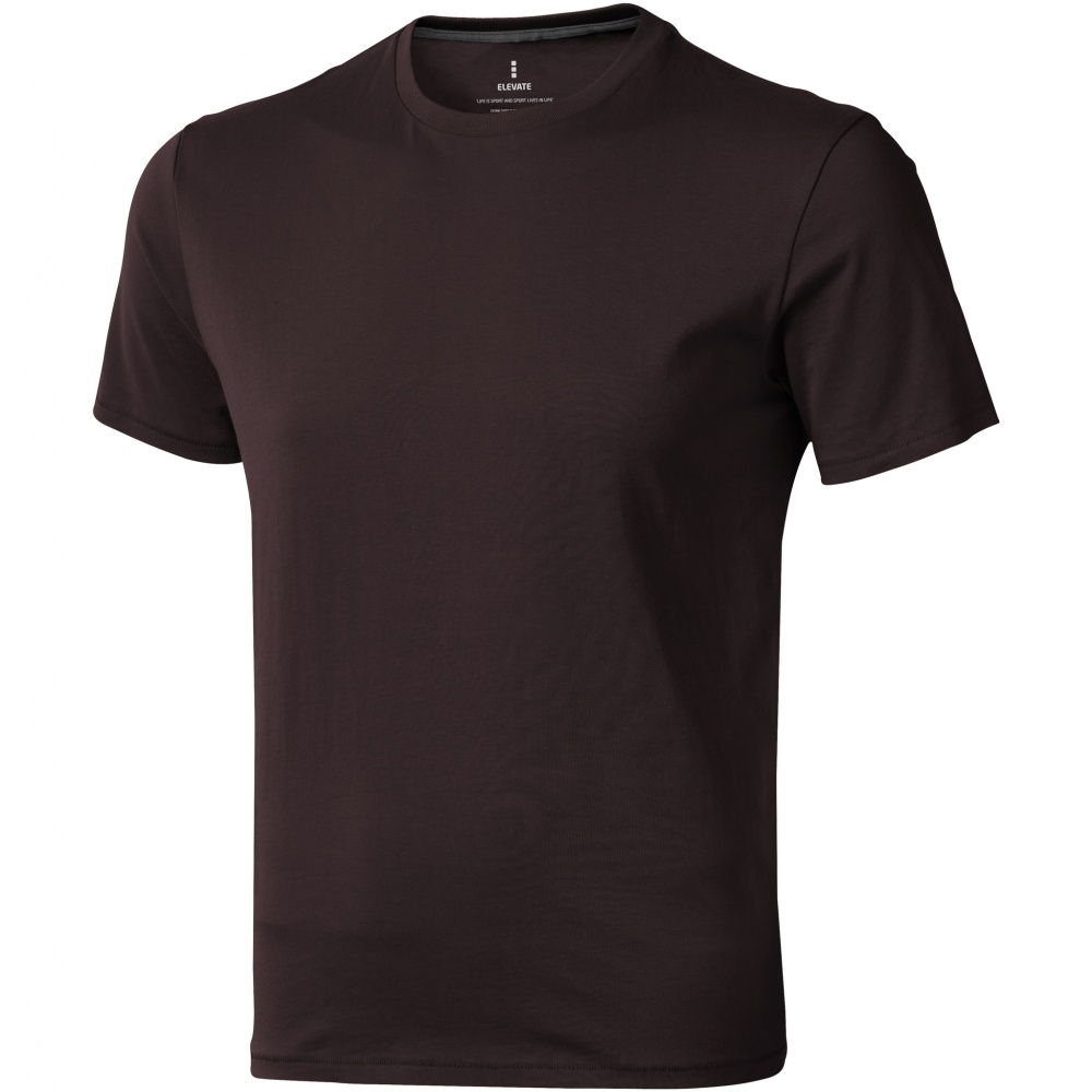 Logo trade advertising products image of: Nanaimo short sleeve T-Shirt, dark brown