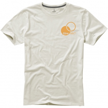Logo trade corporate gifts image of: Nanaimo short sleeve T-Shirt, light gray