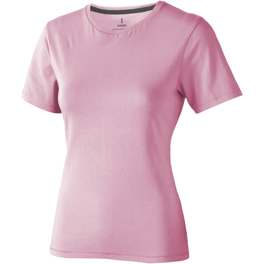 Logo trade advertising product photo of: Nanaimo short sleeve ladies T-shirt, light pink