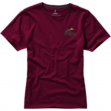 Logotrade advertising products photo of: Nanaimo short sleeve ladies T-shirt, dark red