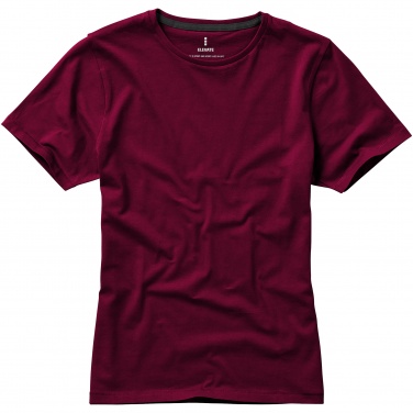 Logo trade promotional product photo of: Nanaimo short sleeve ladies T-shirt, dark red