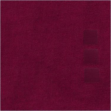 Logo trade promotional gifts image of: Nanaimo short sleeve ladies T-shirt, dark red