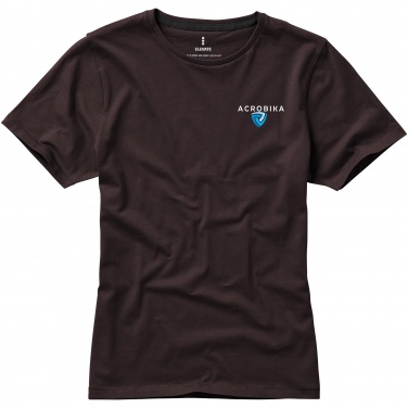 Logotrade corporate gifts photo of: Nanaimo short sleeve ladies T-shirt, dark brown