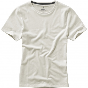 Logotrade promotional giveaway image of: Nanaimo short sleeve ladies T-shirt, light grey