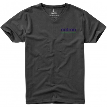 Logo trade promotional merchandise photo of: Kawartha short sleeve T-shirt, dark grey
