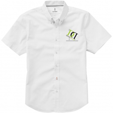 Logo trade promotional gift photo of: Manitoba short sleeve shirt, white