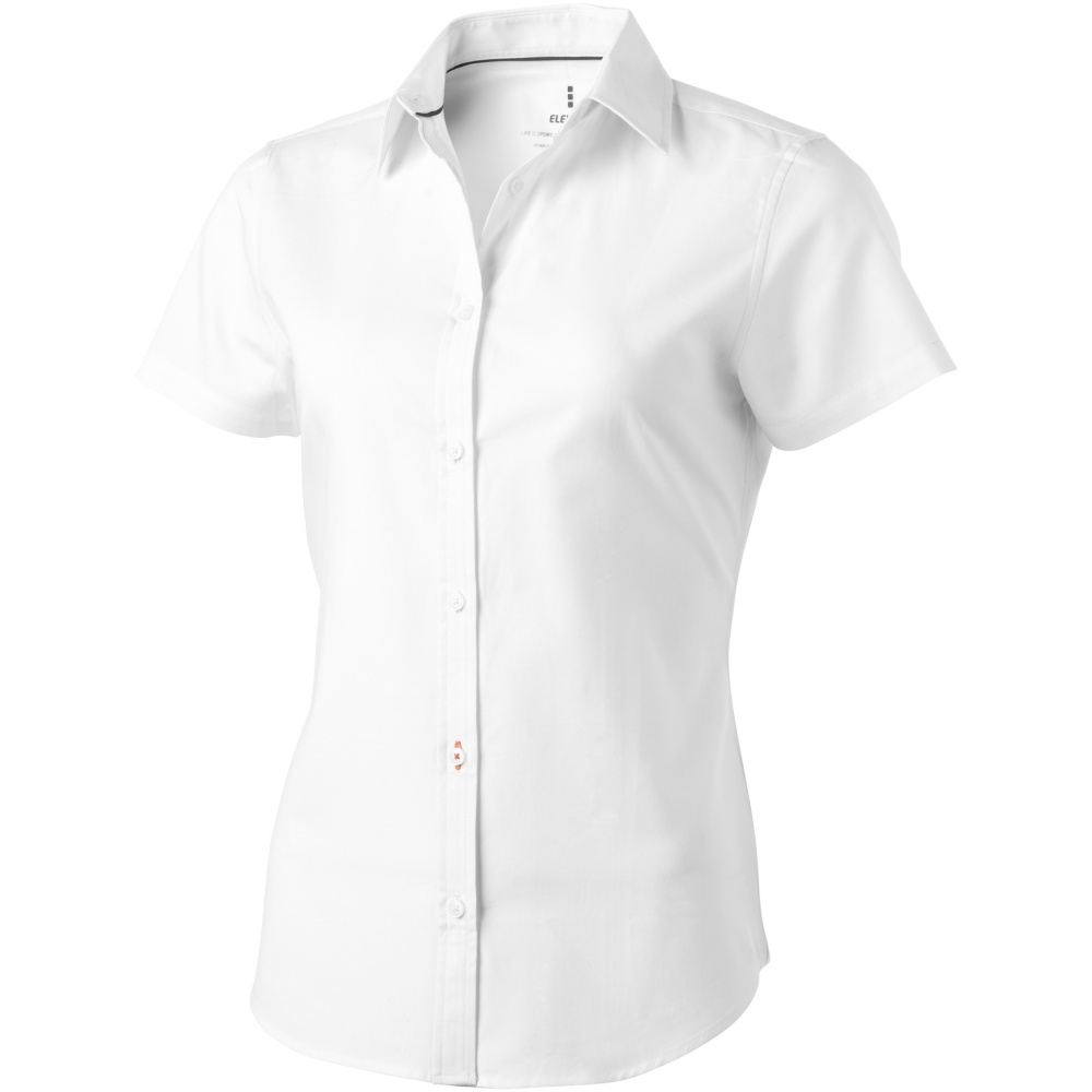 Logotrade advertising product image of: Manitoba short sleeve ladies shirt, white