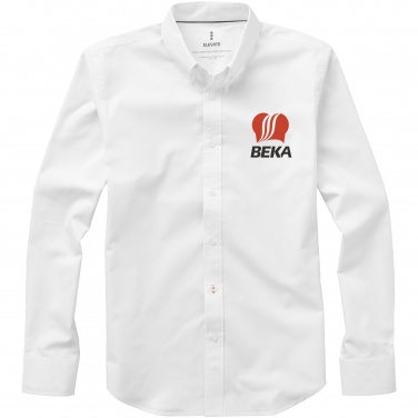 Logo trade promotional giveaway photo of: Vaillant long sleeve shirt, white