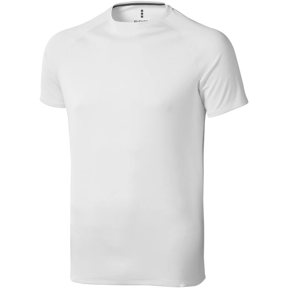 Logo trade promotional merchandise photo of: Niagara short sleeve T-shirt, white