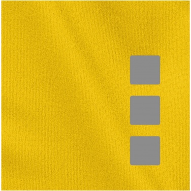 Logo trade promotional giveaway photo of: Niagara short sleeve T-shirt, yellow