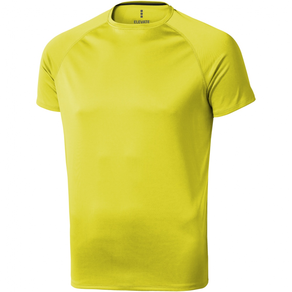 Logo trade promotional items picture of: Niagara short sleeve T-shirt, neon yellow