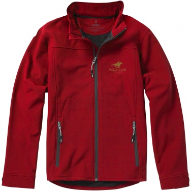 Logo trade corporate gifts picture of: Langley softshell jacket, red