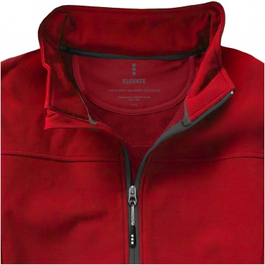 Logo trade corporate gifts image of: Langley softshell jacket, red