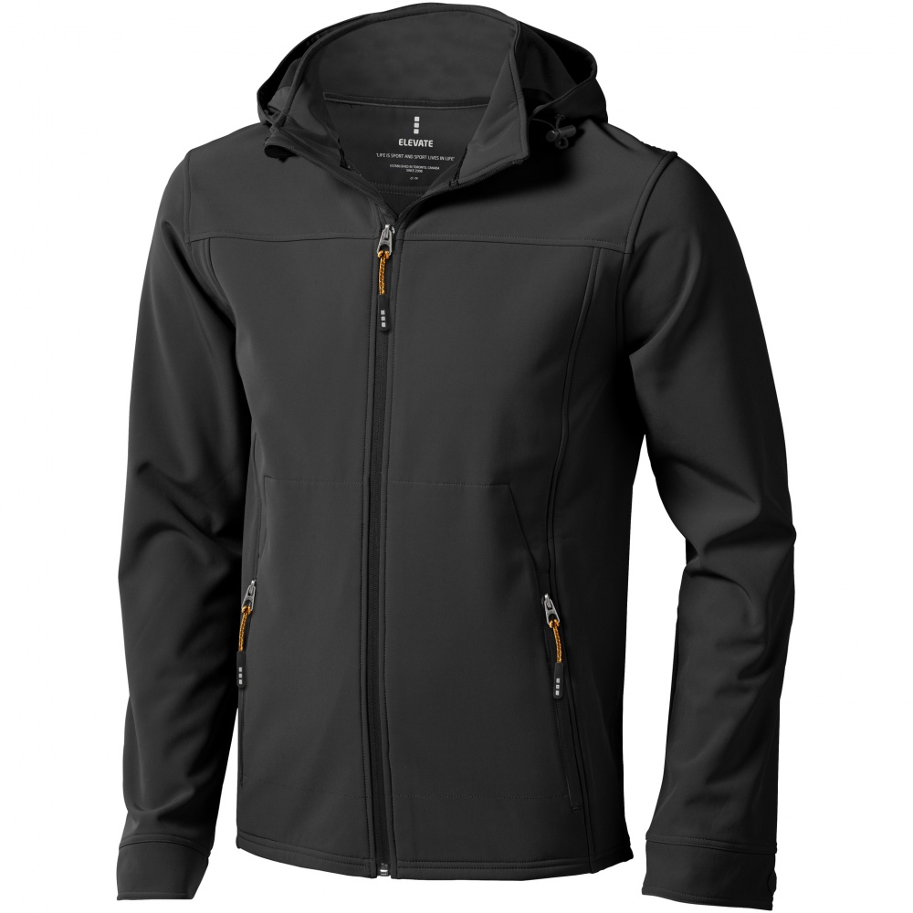 Logotrade promotional giveaway image of: Langley softshell jacket, dark grey