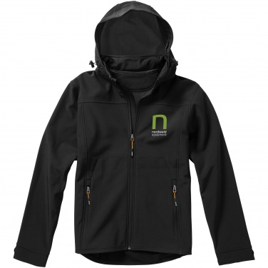 Logo trade promotional item photo of: Langley softshell jacket, black