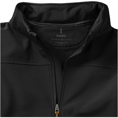 Logotrade promotional gift picture of: Langley softshell jacket, black