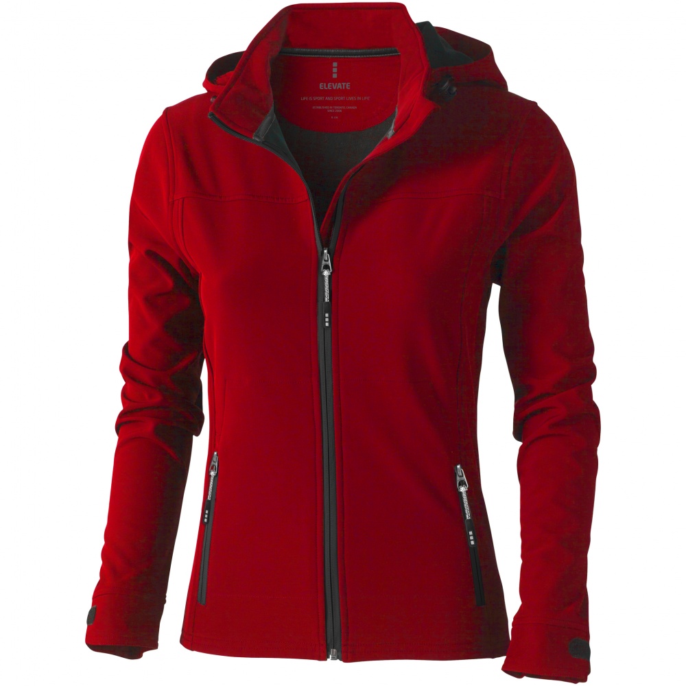 Logotrade promotional items photo of: Langley softshell ladies jacket, red