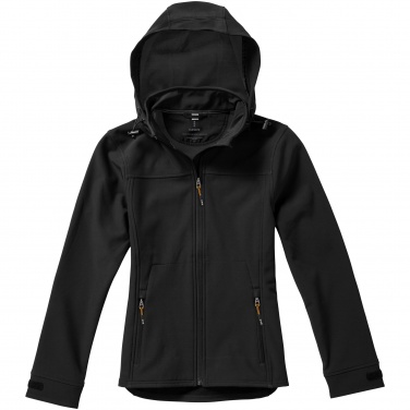 Logotrade promotional item picture of: Langley softshell ladies jacket, black
