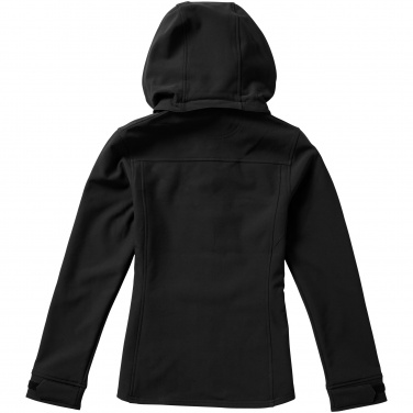 Logo trade promotional merchandise picture of: Langley softshell ladies jacket, black