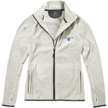 Logo trade corporate gifts image of: Brossard micro fleece full zip ladies jacket