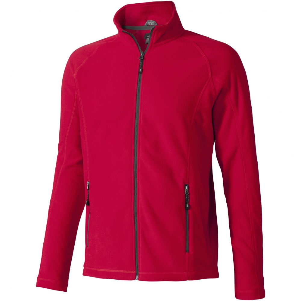 Logo trade corporate gift photo of: Fleece jacket Rixford Polyfleece Full Zip, red