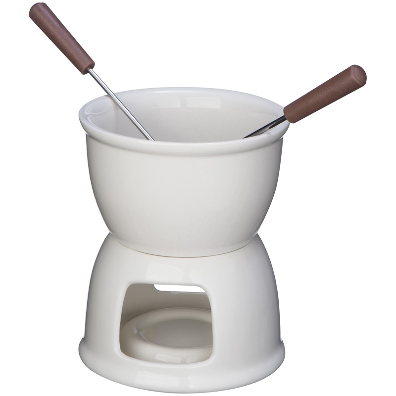 Logotrade promotional gifts photo of: Chocolate fondue set, white