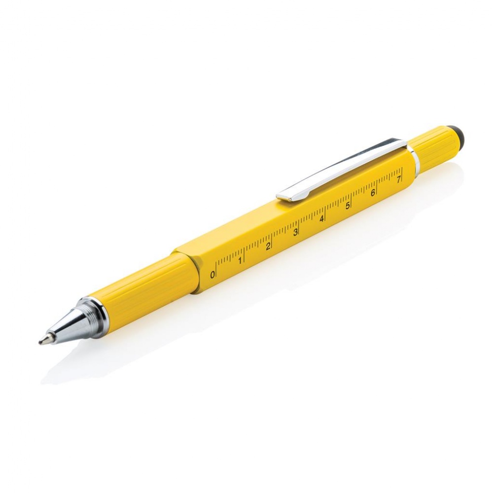 Logotrade advertising products photo of: 5-in-1 toolpen, yellow