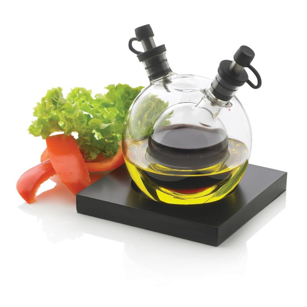 Logotrade advertising product picture of: Orbit oil & vinegar set, black