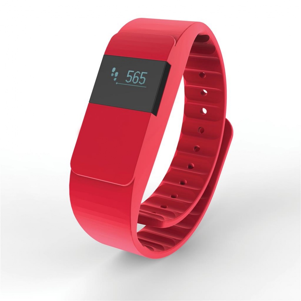 Logotrade promotional item picture of: Activity tracker Keep fit, red